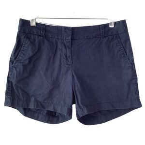 J.Crew Womens Chino Shorts "Broken-In" Navy Blue Cotton 4" Inseam - Size 2